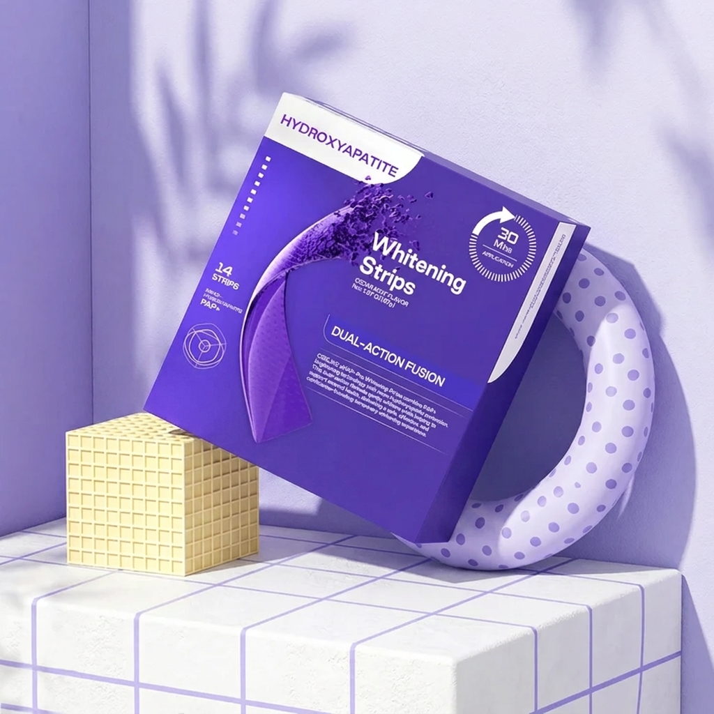 Nano-Hydroxyapatite Teeth Strips for Teeth Whitening & Fresh Breath