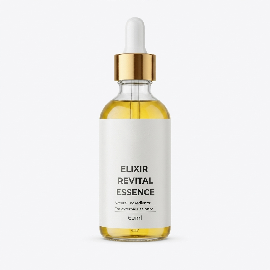 Elixir Revital Essence, Natural Body Massage Oil Blend, Aromatic