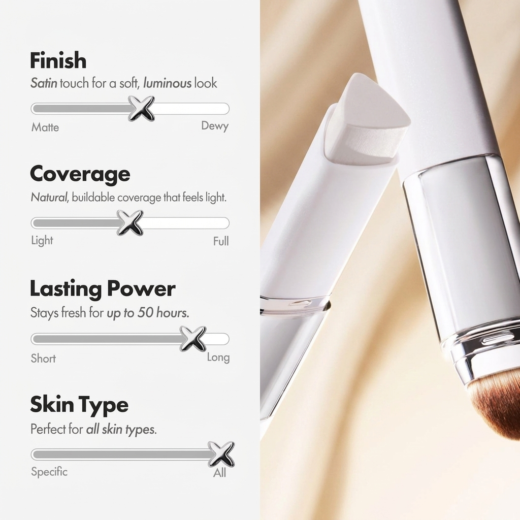 Blanc Cover Cream Stick V White, Color-Changing Foundation with Collagen