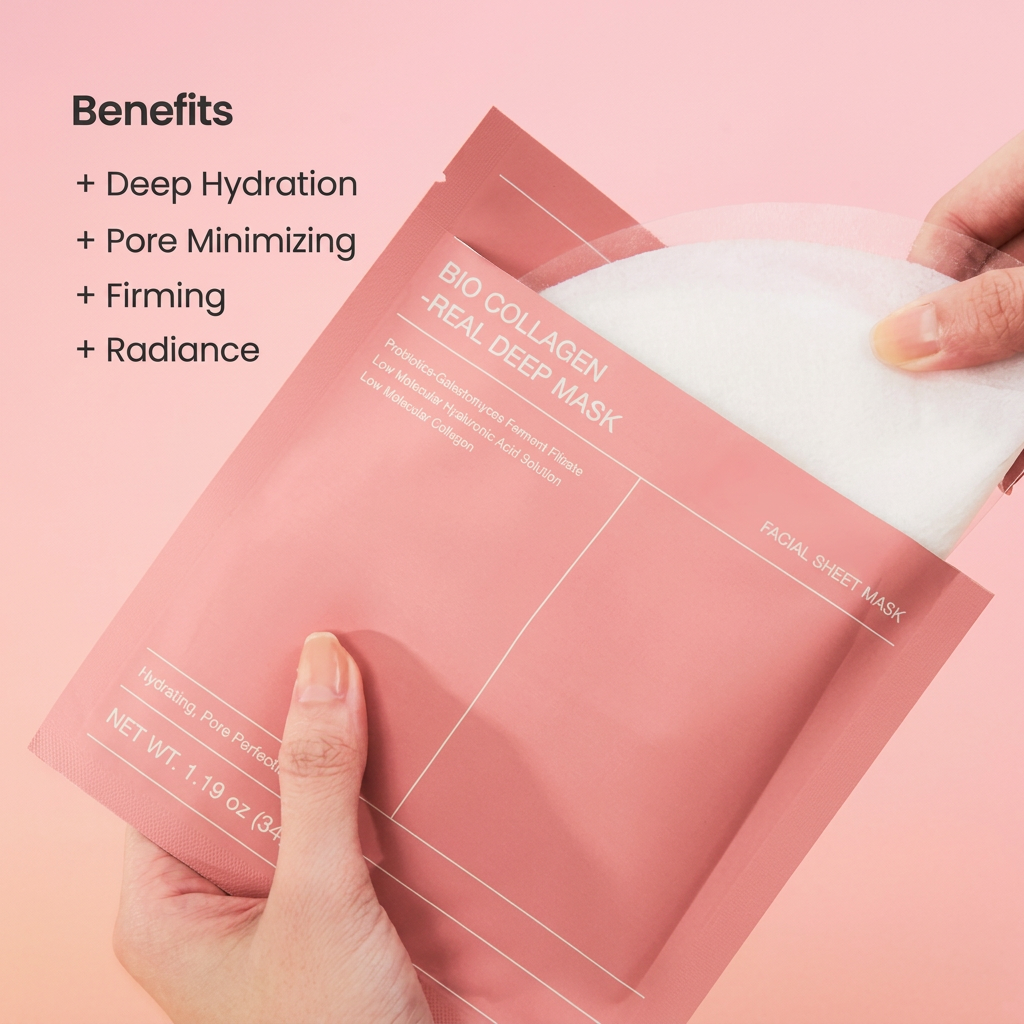 OG Hydrogel Face Mask with Collagen & PDRN for Pores and Glow