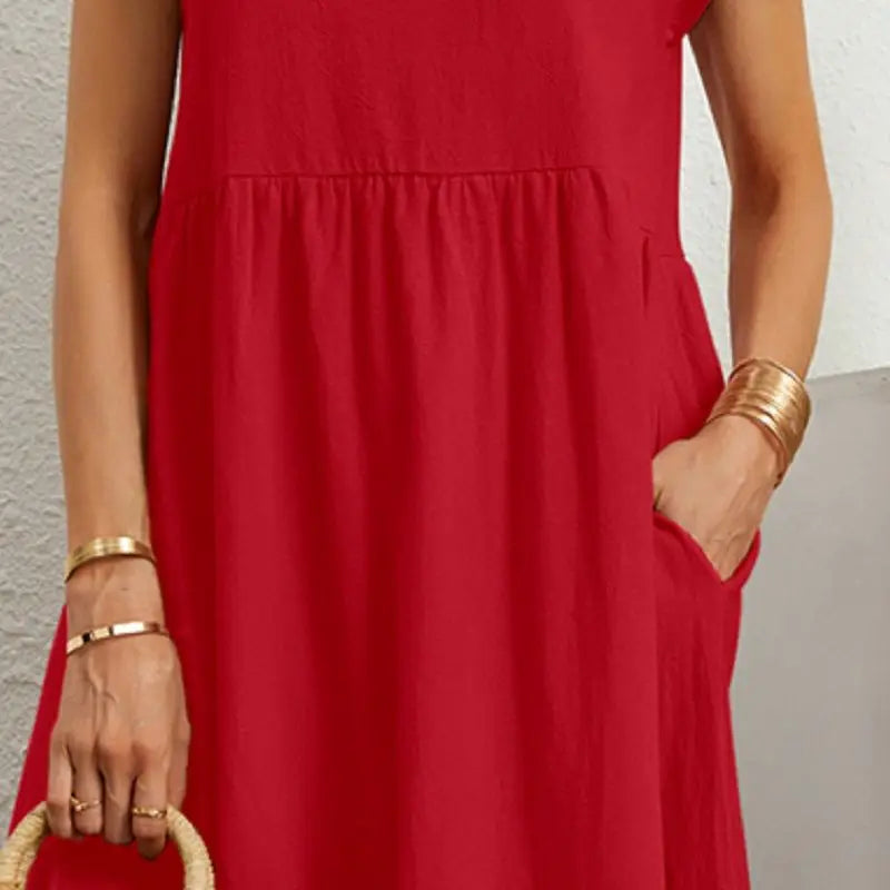Norah | Women's Casual Dress with Pockets and Short Sleeves