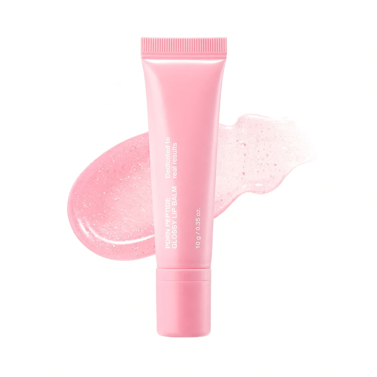 PDRN Peptide Glossy Lip Balm for Dry Lips, Fine Lines, Glass Skin Glow & Korean Skincare