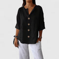 Olivia | Relaxed V-Neck Blouse